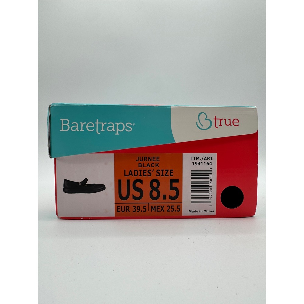 Baretraps Mary Jane Shoes Black Women's US 8.5 Comfort Strap Flats - Picture 7 of 7